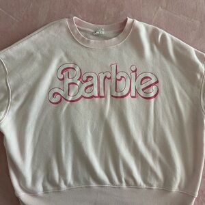 Barbie Pink and White Sweatshirt